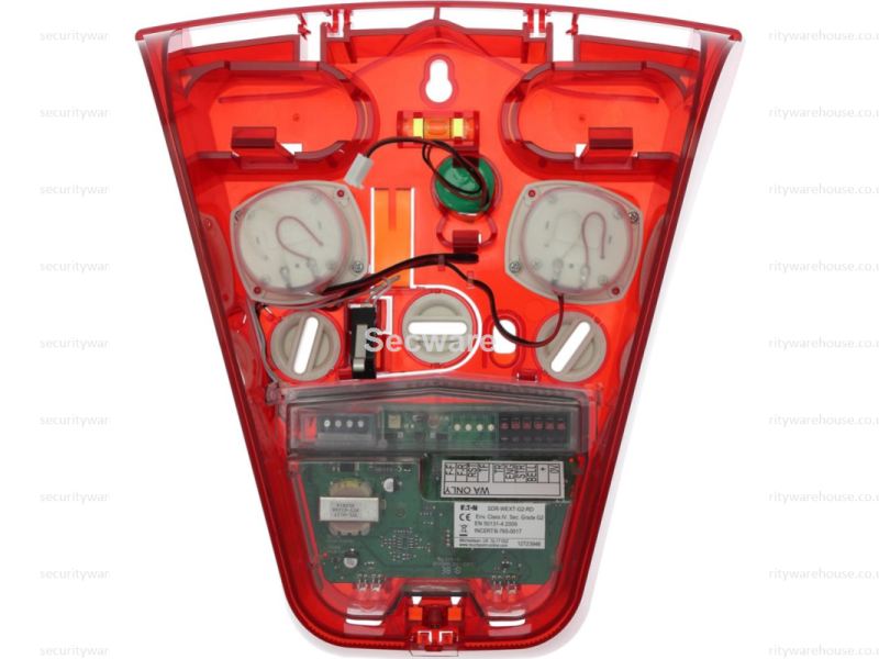 (image for) Eaton External Sounder Wired Backplate G2 Red Lens No Cover