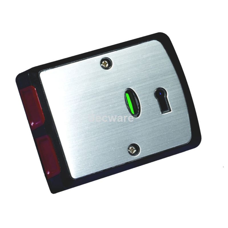 (image for) Knight Grade 3 Panic Button, Double Push, End Push, S/Steel Fascia, Selectable Resistors, Rear Tamper