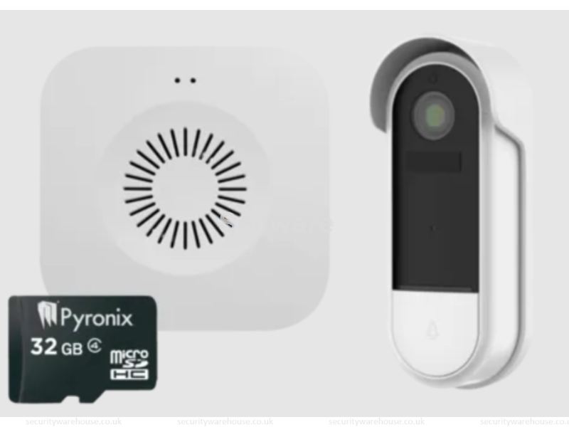 (image for) Pyronix WIFI Doorbell Camera Kit, with 32GB SD Card and Chime