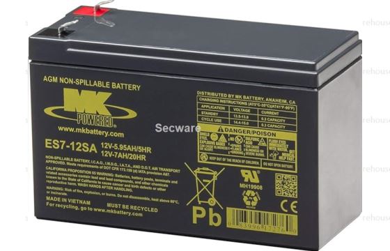 (image for) Secware 12v 7a/h Battery