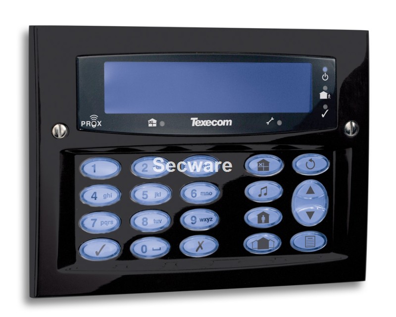 (image for) Texecom Premier Elite Diamond Black Flush Mount Keypad