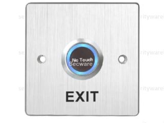 (image for) CQR Single Gang Aluminium Touchless Sensor Exit Button