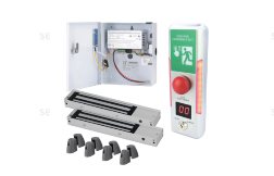 (image for) Emergency Door System (Delayed Egress System) with 2 x Mini Maglock and 12V 5Amp Power Supply