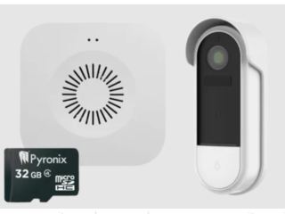 (image for) Pyronix WIFI Doorbell Camera Kit, with 32GB SD Card and Chime