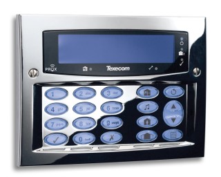 (image for) Texecom Premier Elite Polished Chrome LCD Flush Mounted Keypad