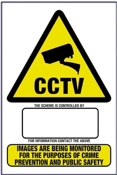 (image for) SECWARE Data protection Compliant CCTV Sign A4